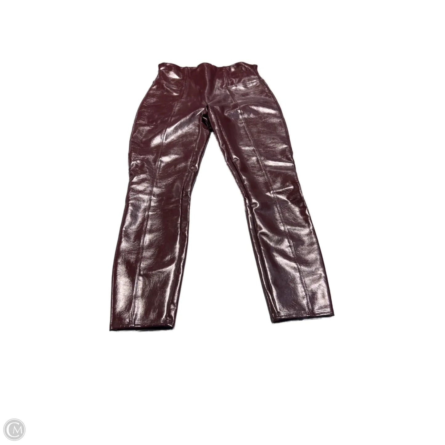 Pants Leggings By Spanx In Maroon, Size: L