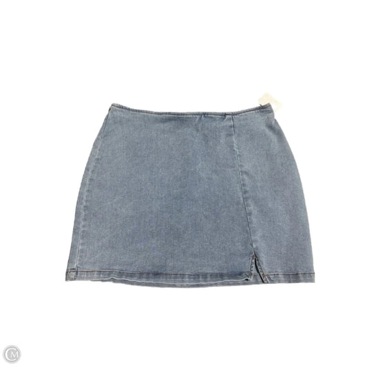 Skirt Mini & Short By Wild Fable In Blue Denim, Size: 12