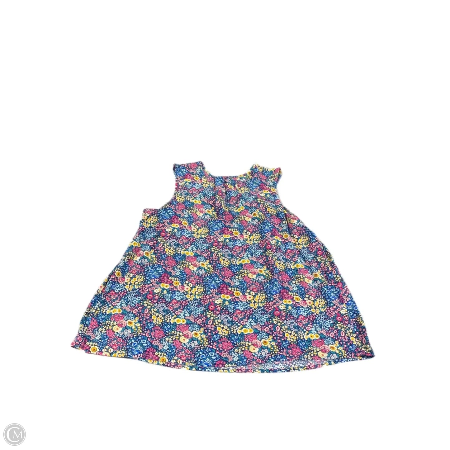 Tank Top By Croft And Barrow In Floral Print, Size: 1x