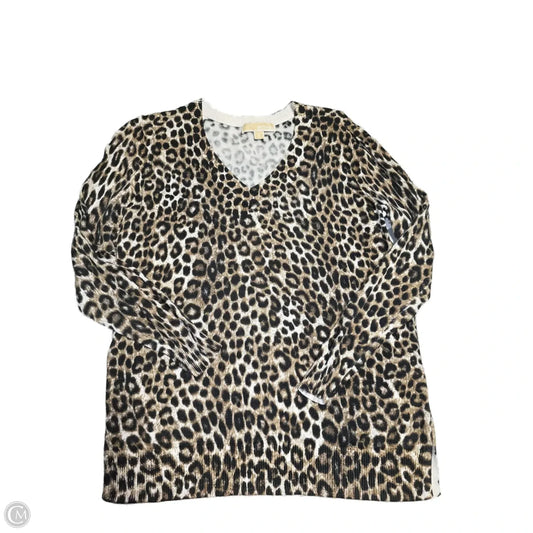 Sweater By Michael By Michael Kors In Animal Print, Size: S