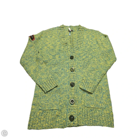 Cardigan By Matilda Jane In Blue & Yellow, Size: L