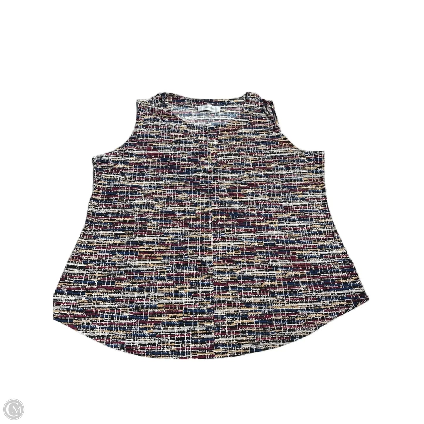 Top Sleeveless By Jones Studio In Multi-colored, Size: 2x
