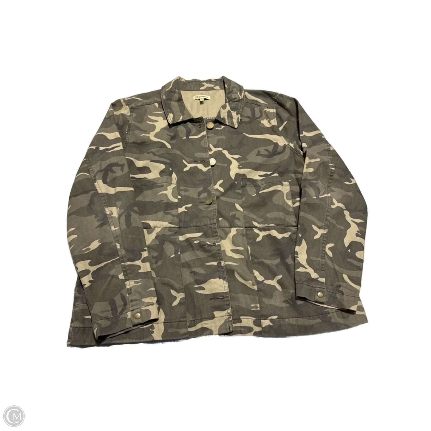 Jacket Shirt By Democracy In Camouflage Print, Size: Xl