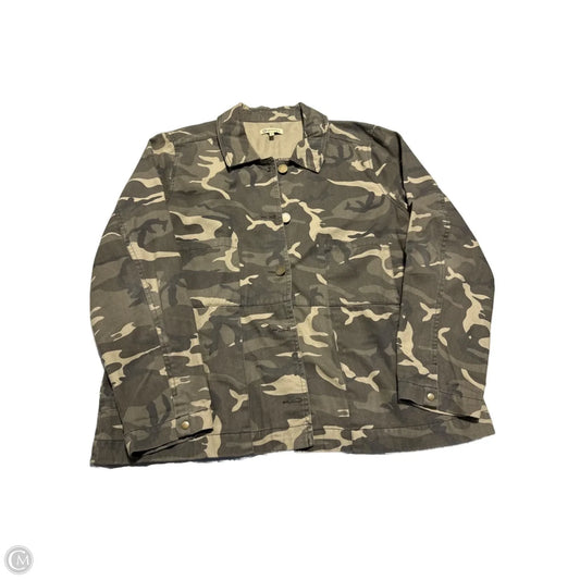 Jacket Shirt By Democracy In Camouflage Print, Size: Xl