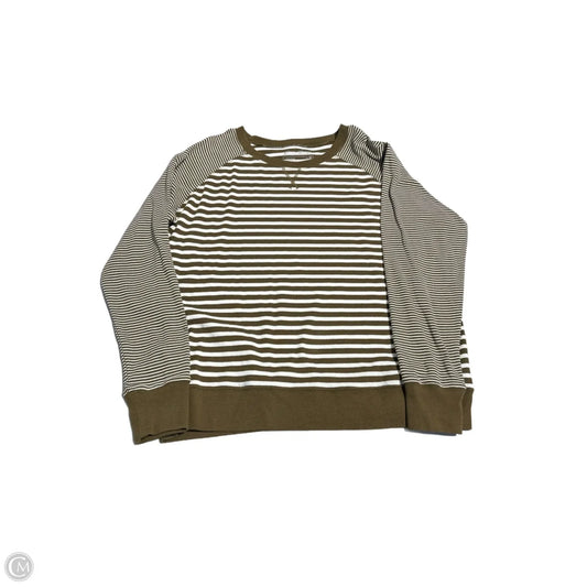 Top Long Sleeve By Eddie Bauer In Striped Pattern, Size: Xxl