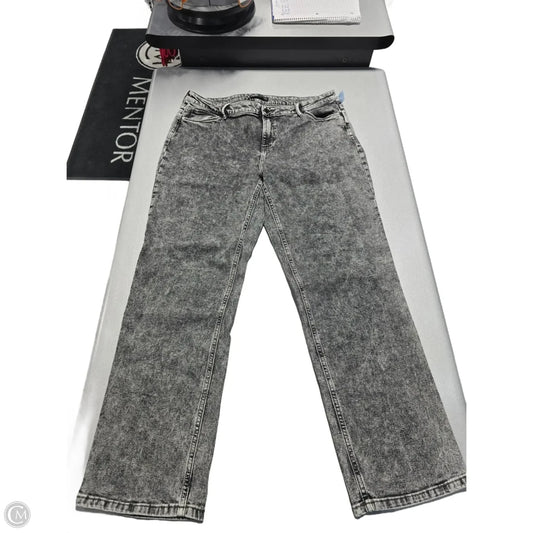 Jeans Straight By Simply Vera In Grey, Size: 16