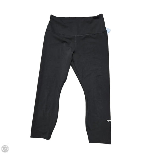 Athletic Capris By Nike In Black, Size: L