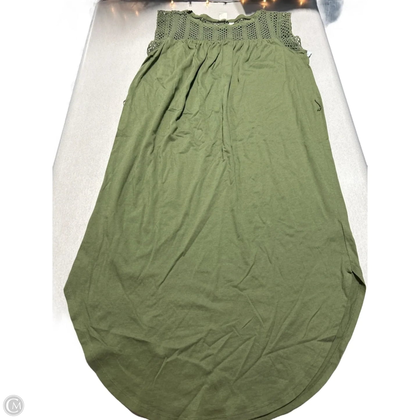 Dress Casual Midi By Gap In Green, Size: M