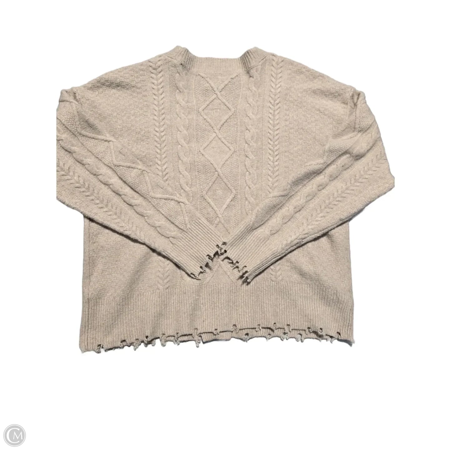 Cardigan By Lucky Brand In Tan, Size: M