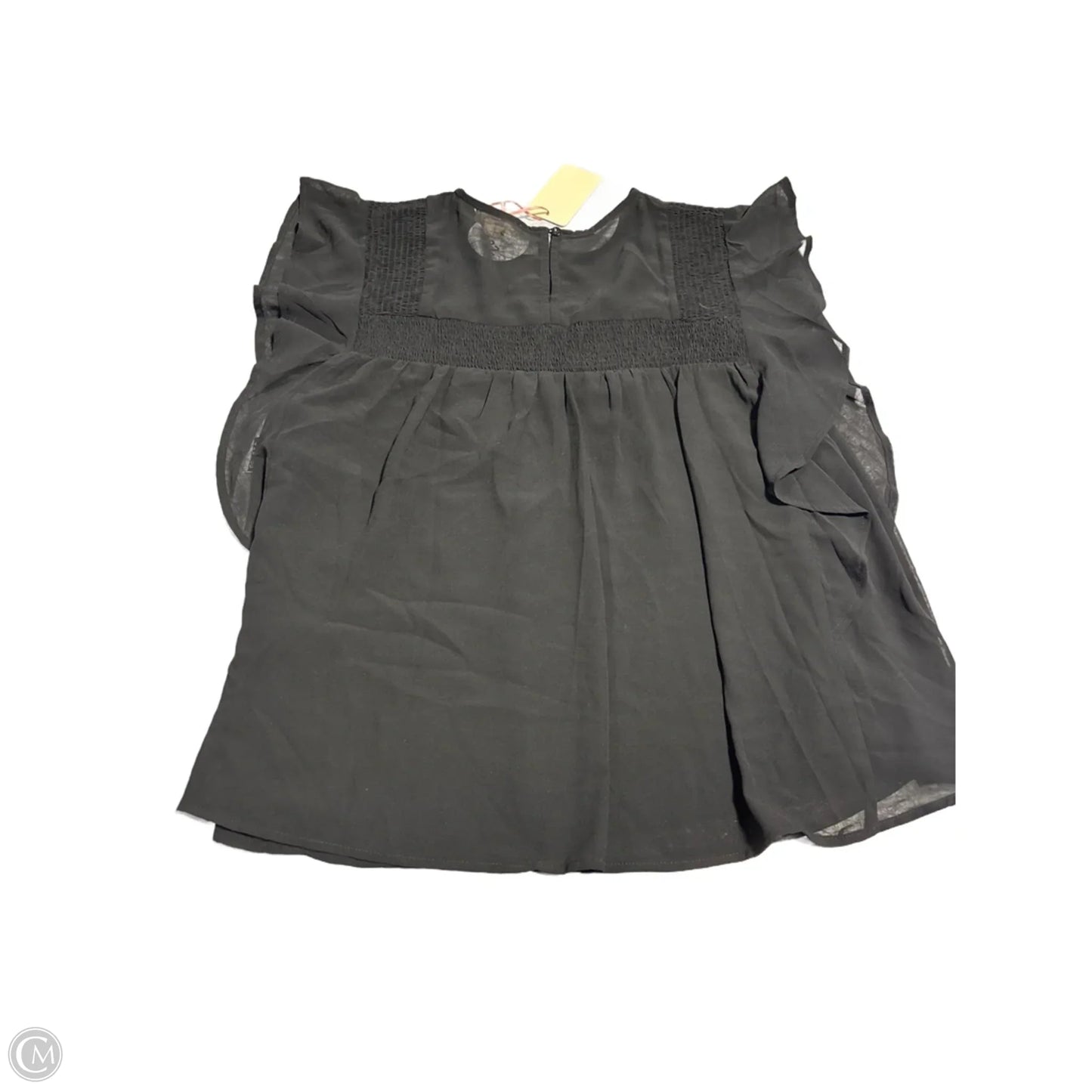 Top Short Sleeve By Entro In Black, Size: L