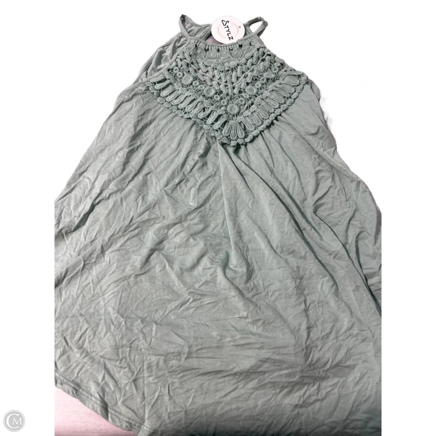 Tank Top By Cme In Green, Size: M