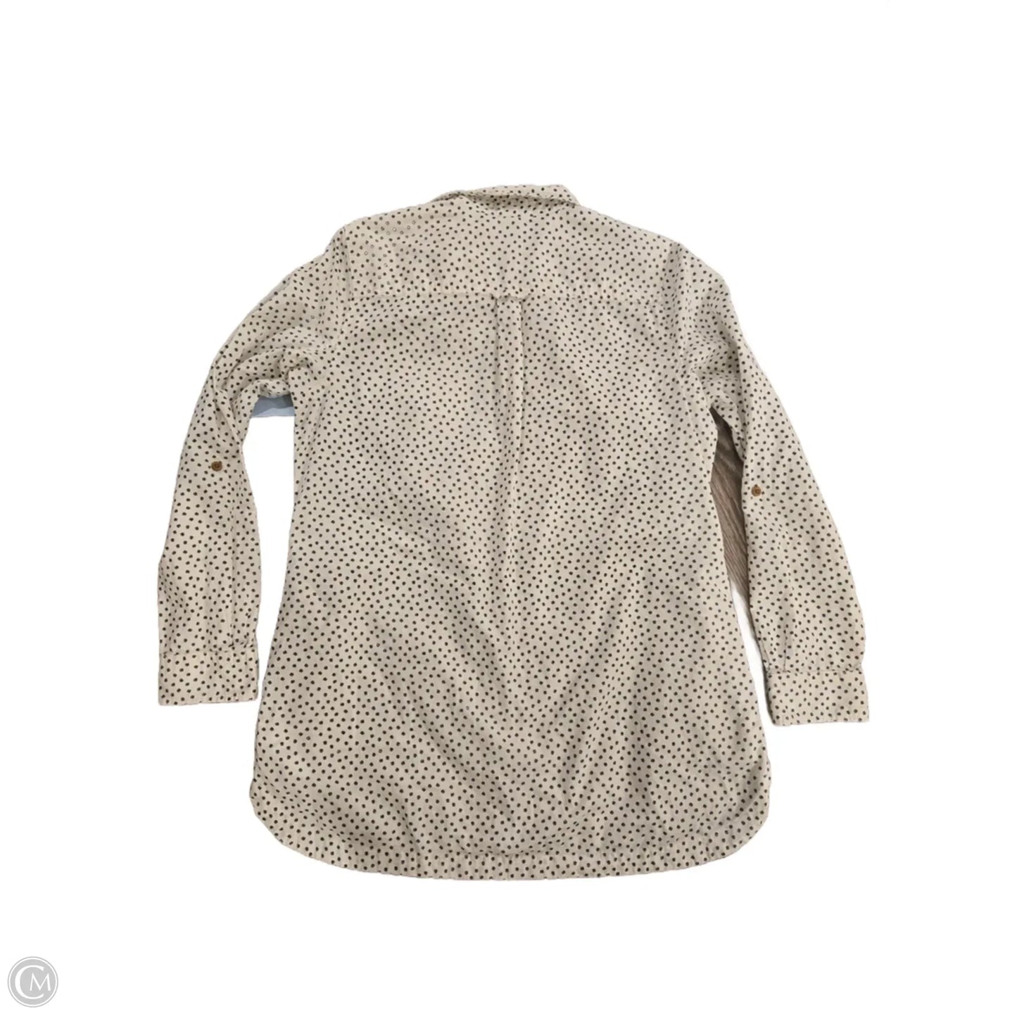 Top Long Sleeve By Duluth Trading In Polkadot Pattern, Size: M