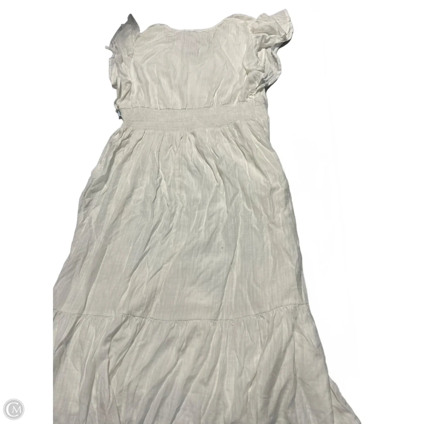 Dress Casual Maxi By Knox Rose In White, Size: Xxl