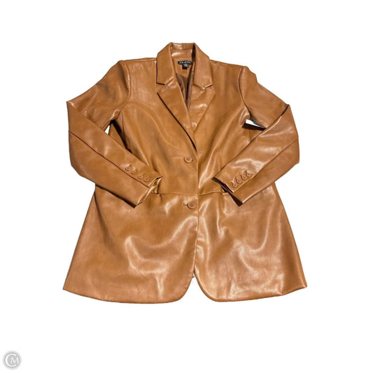 Jacket Leather By Tribal In Brown, Size: M