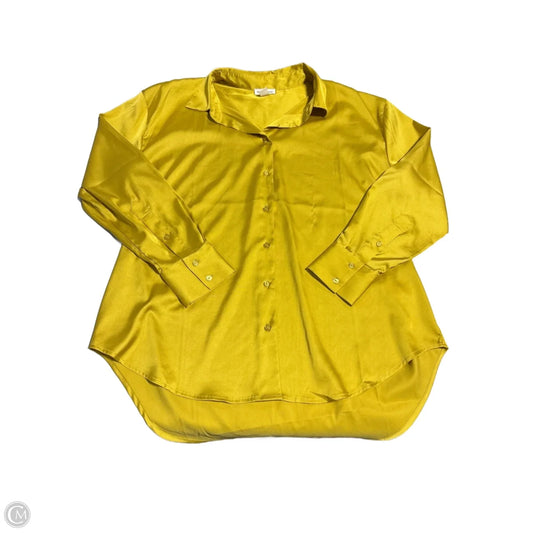 Top Long Sleeve By Tribal In Gold, Size: M