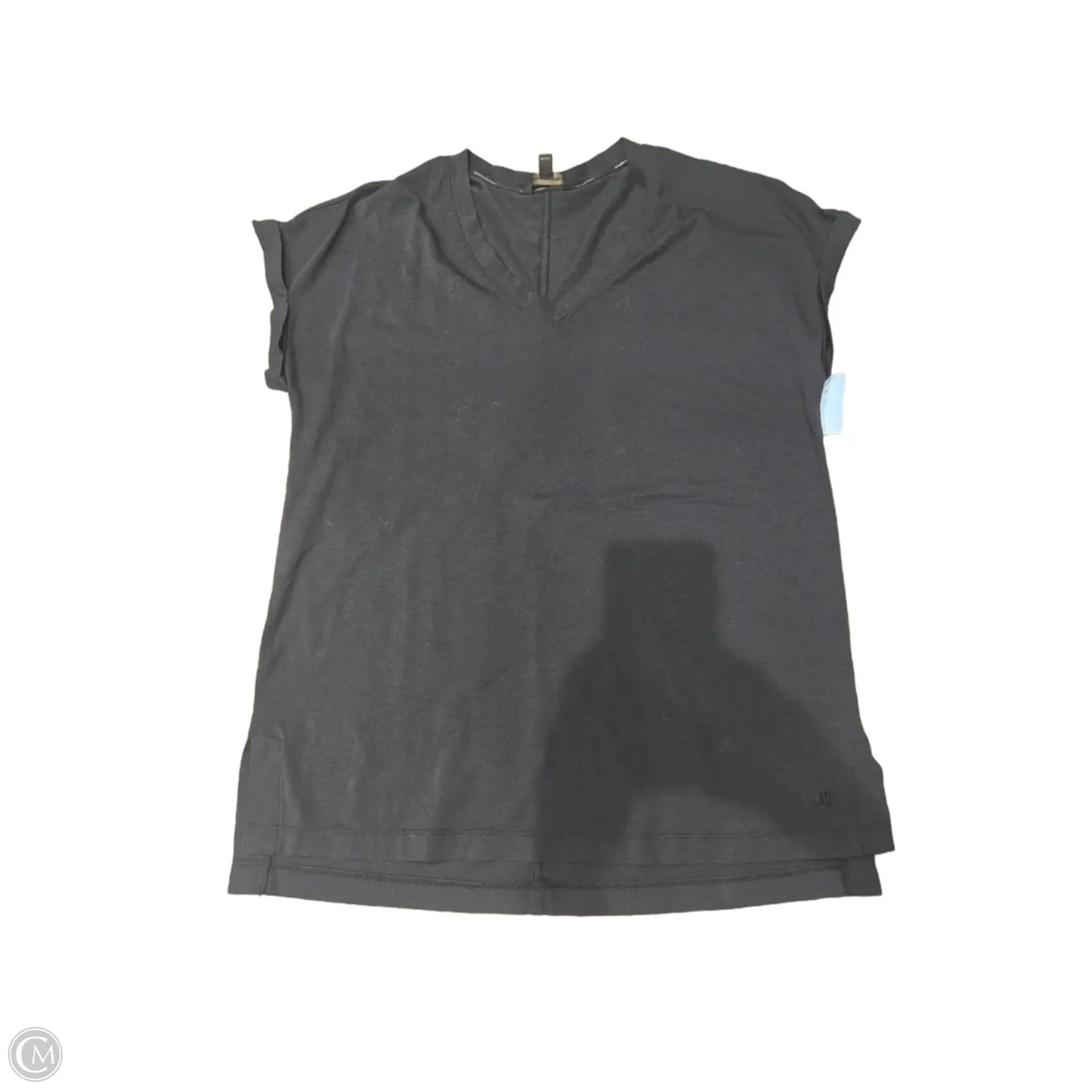 Top Short Sleeve Basic By Banana Republic In Black, Size: M