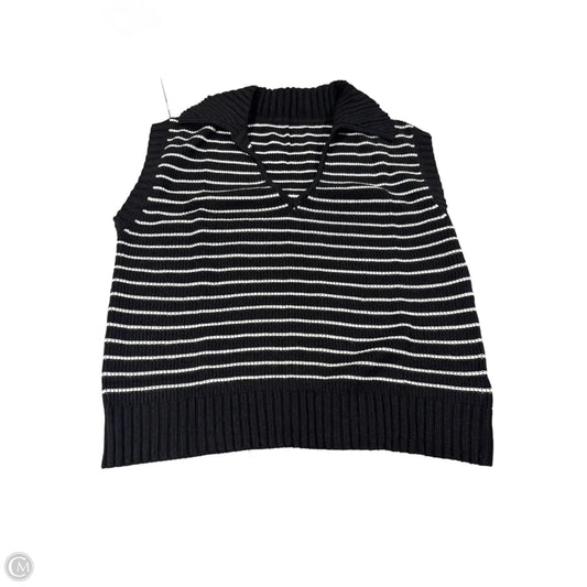 Vest Sweater By Cmf In Striped Pattern, Size: S