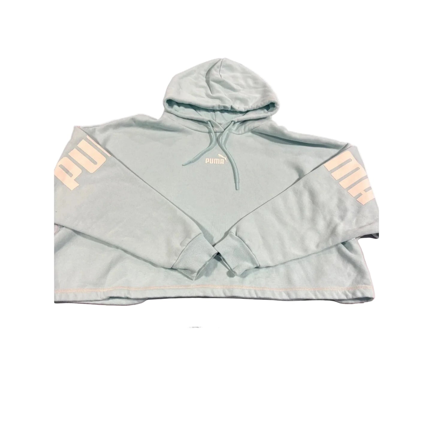 Sweatshirt Hoodie By Puma In Teal, Size: Xxl