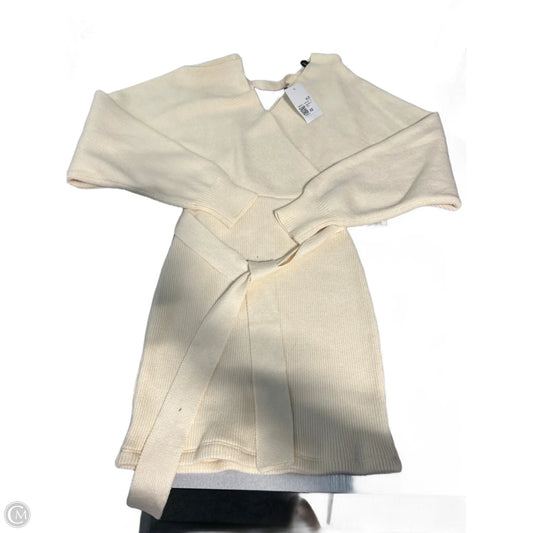 Dress Casual Short By Forever 21 In Cream, Size: Xs