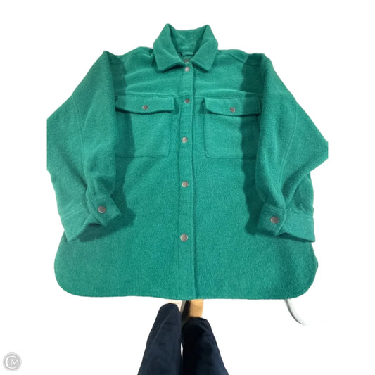 Jacket Shirt By Wild Fable In Green, Size: M