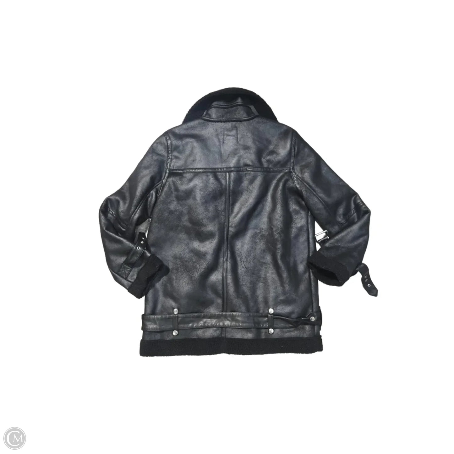 Jacket Moto By Avec Les Filles In Black, Size: L