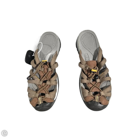 Sandals Flats By Keen In Brown, Size: 9.5