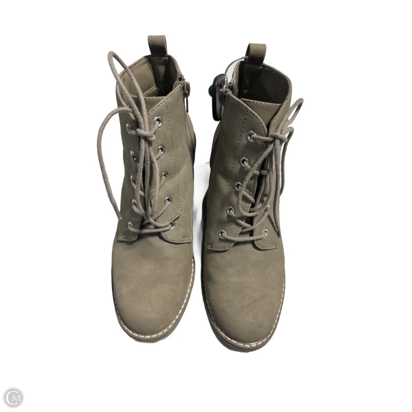 Shoes Heels Wedge By Ana In Beige, Size: 6.5