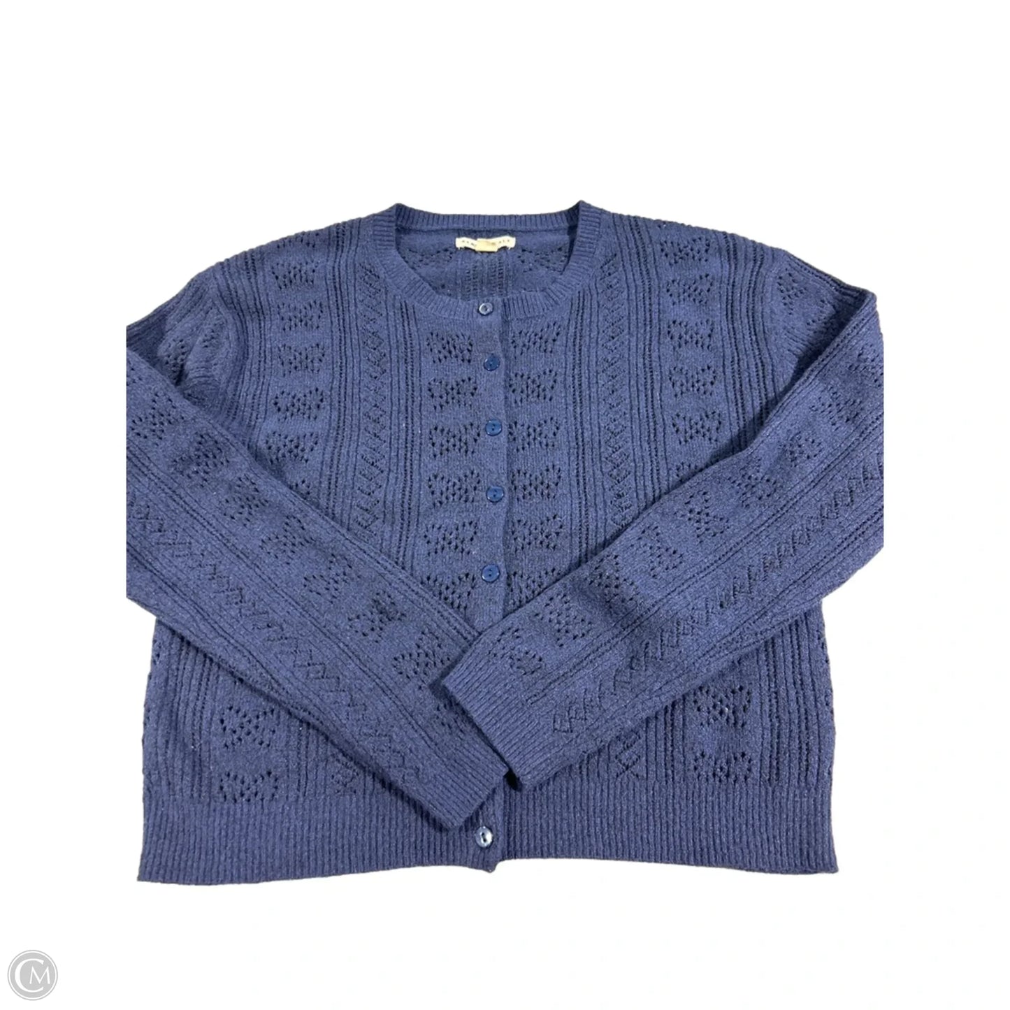 Sweater Cardigan By Aeropostale In Navy, Size: L