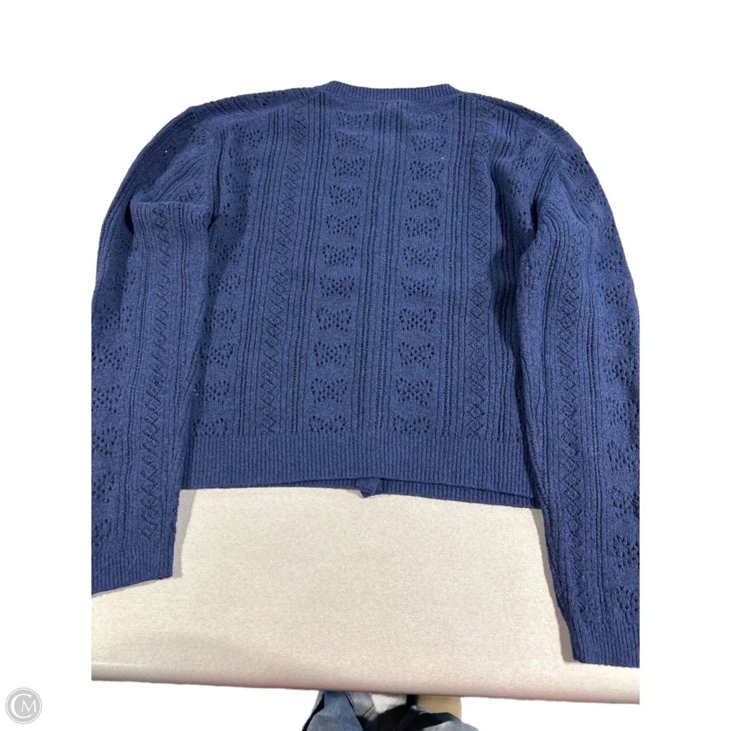 Sweater Cardigan By Aeropostale In Navy, Size: L