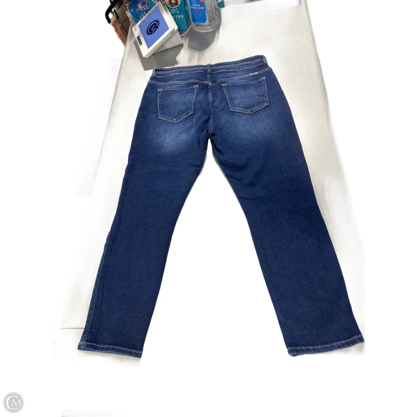 Jeans Skinny By Kancan In Blue Denim, Size: 12