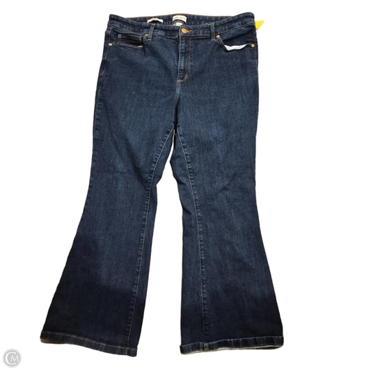 Jeans Flared By Ava & Viv In Blue Denim, Size: 18