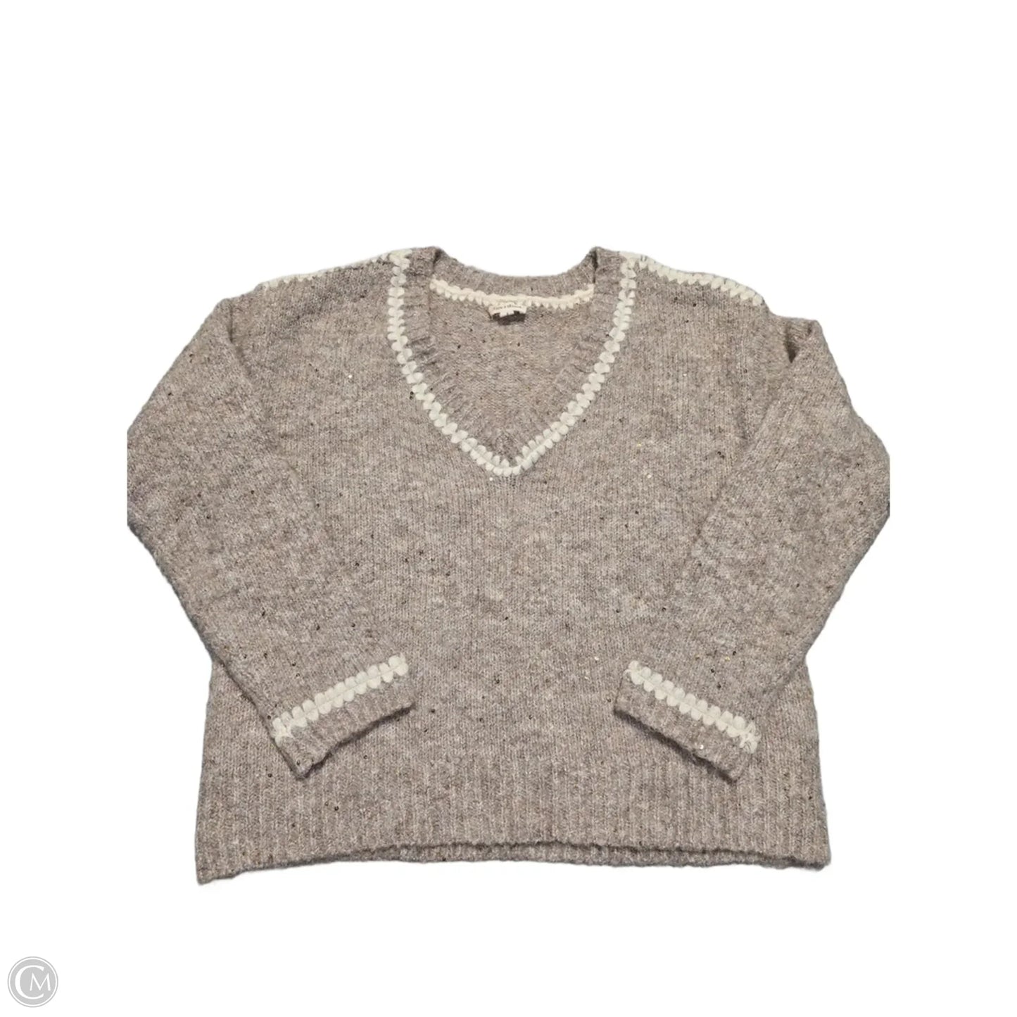Sweater By Hem & Thread In Tan, Size: S