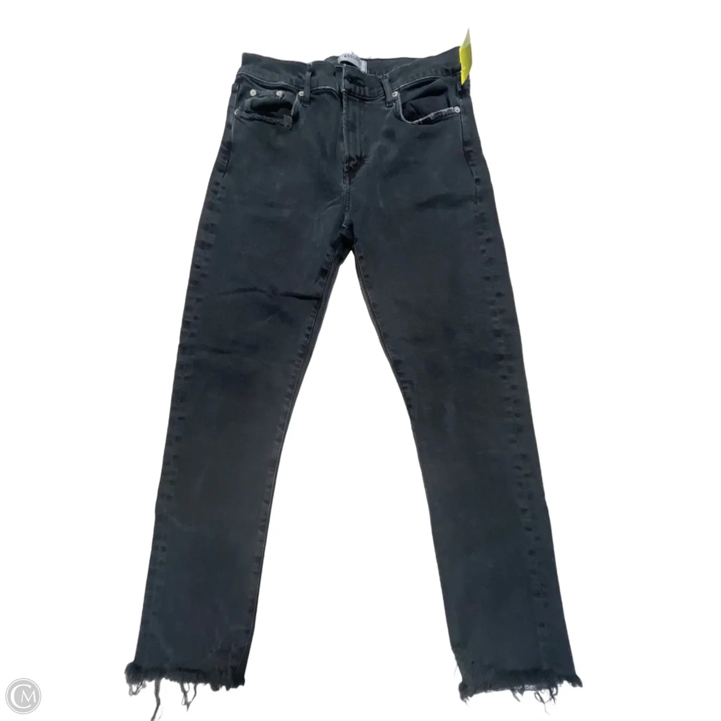 Jeans Skinny By Agolde In Black Denim, Size: 6