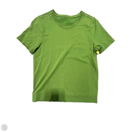 Athletic Top Short Sleeve By Athleta In Green, Size: Xs