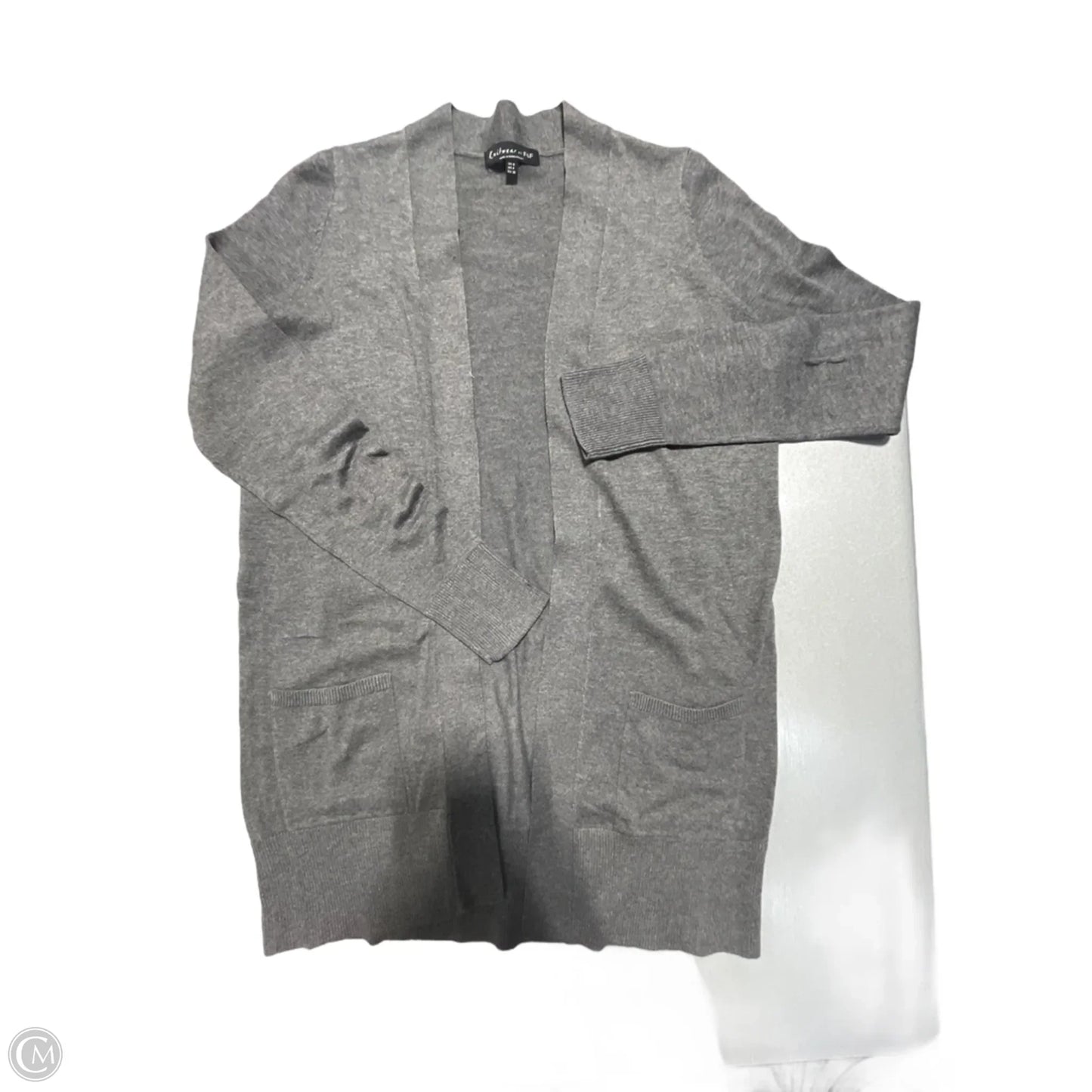 Cardigan By Knit Wear In Grey, Size: S