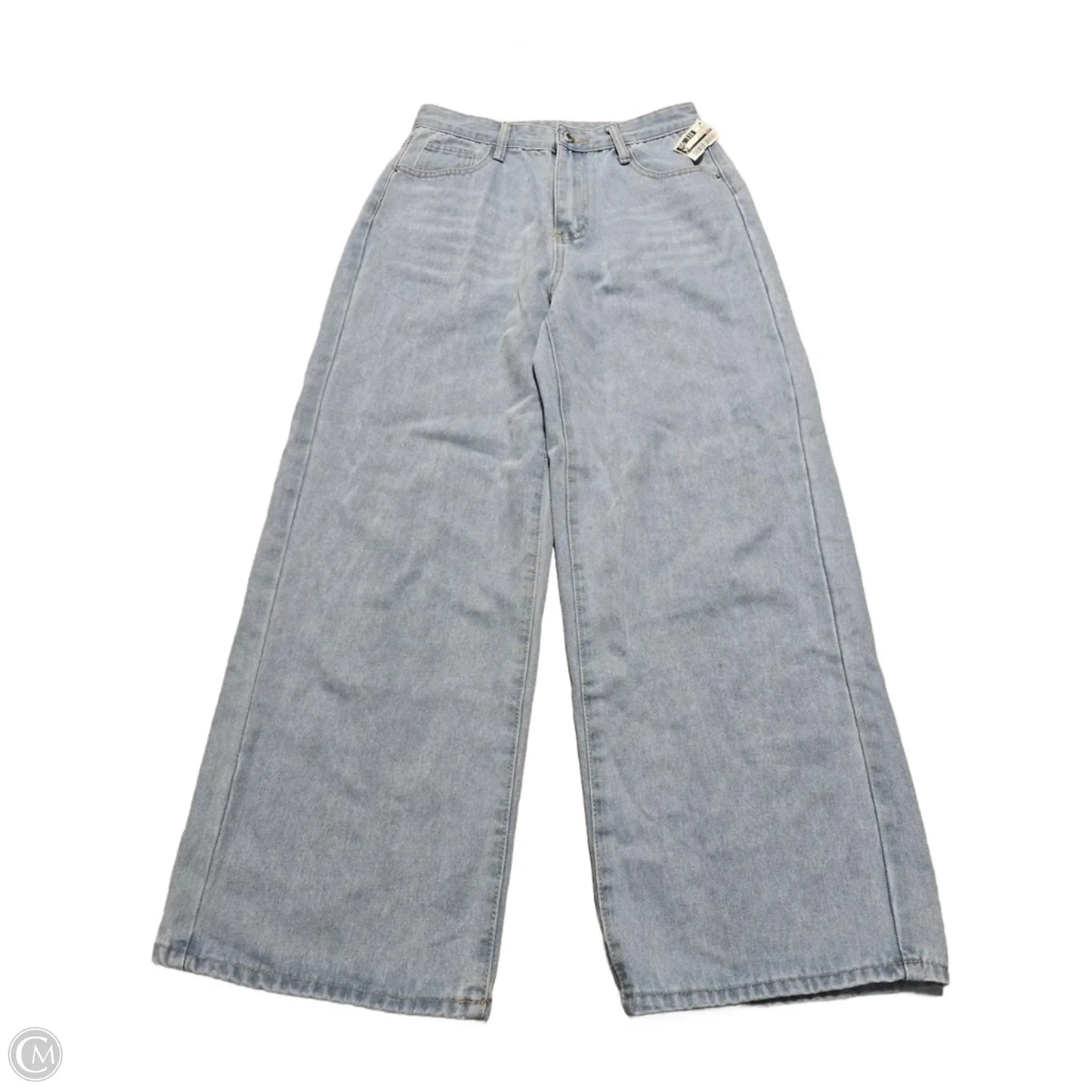Jeans Wide Leg By Shein In Blue Denim, Size: 6