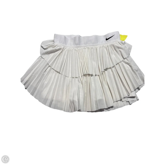 Athletic Skirt By Nike In White, Size: S