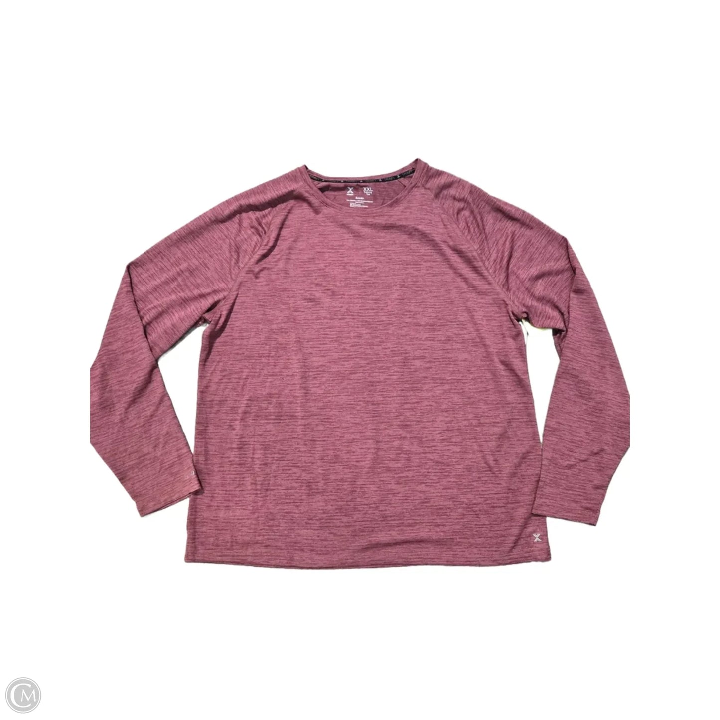 Athletic Top Long Sleeve Crewneck By Xersion In Maroon, Size: Xxl