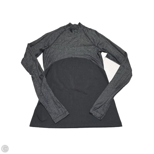 Athletic Top Long Sleeve Crewneck By Nike In Black, Size: S