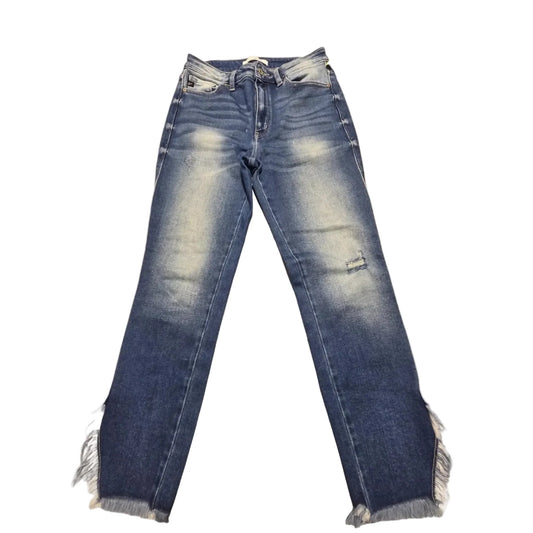 Jeans Cropped By Kancan In Blue Denim, Size: 6
