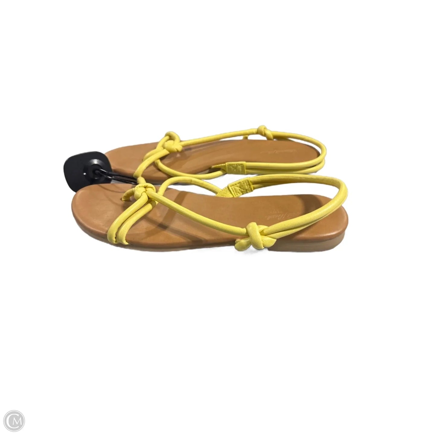 Sandals Flip Flops By Universal Thread In Yellow, Size: 6.5