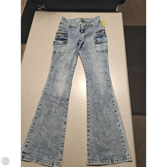 Jeans Flared By Fashion Nova In Blue Denim, Size: 0