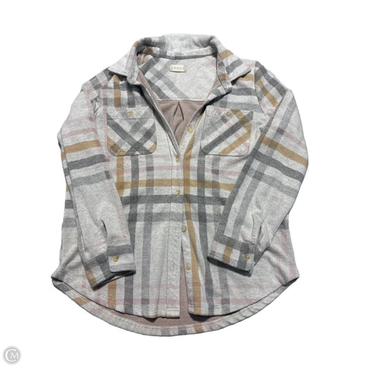 Top Long Sleeve By Altard State In Plaid Pattern, Size: M