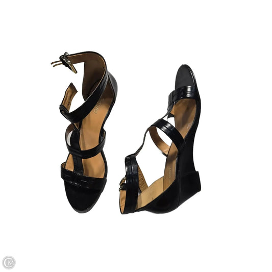 Sandals Heels Wedge By Nine West In Black, Size: 12
