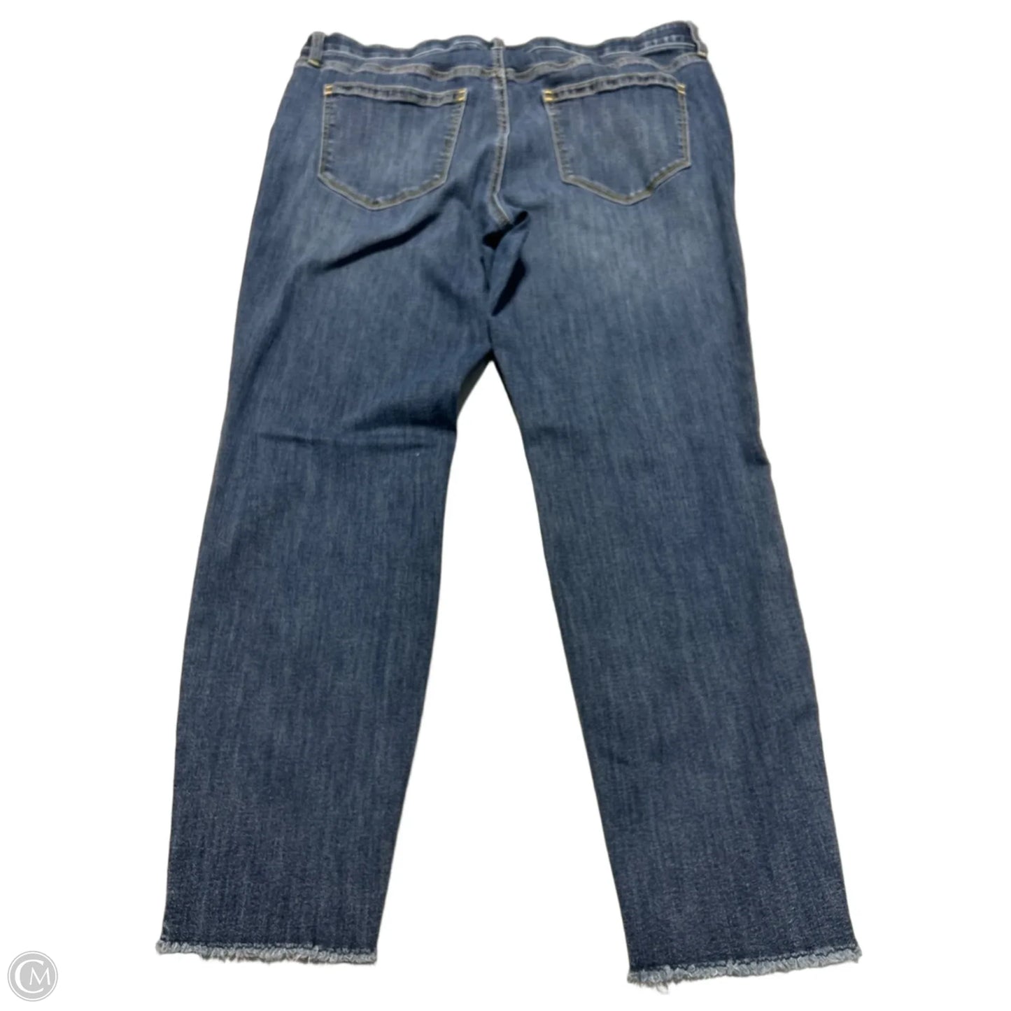 Jeans Skinny By Evri In Blue Denim, Size: 18