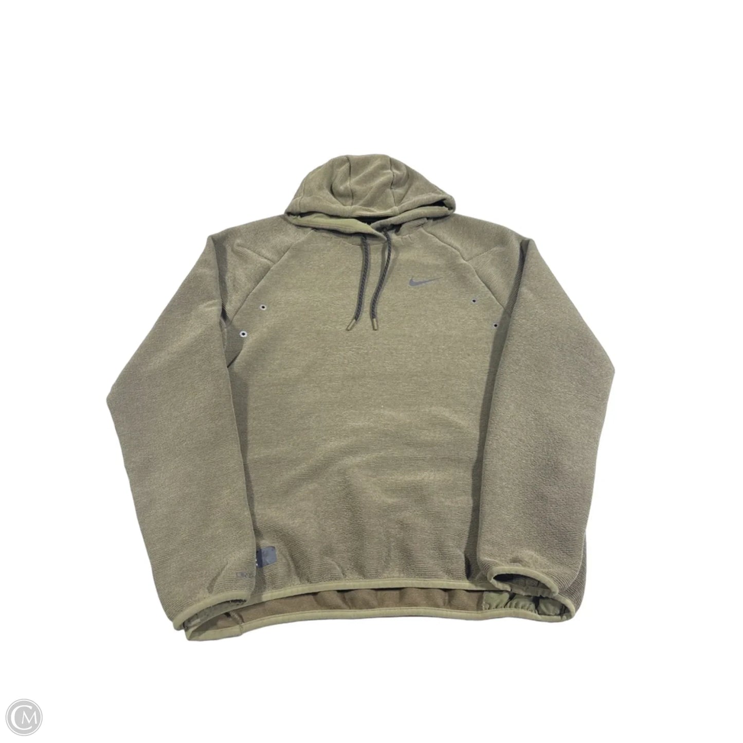 Sweatshirt Hoodie By Nike In Green, Size: S