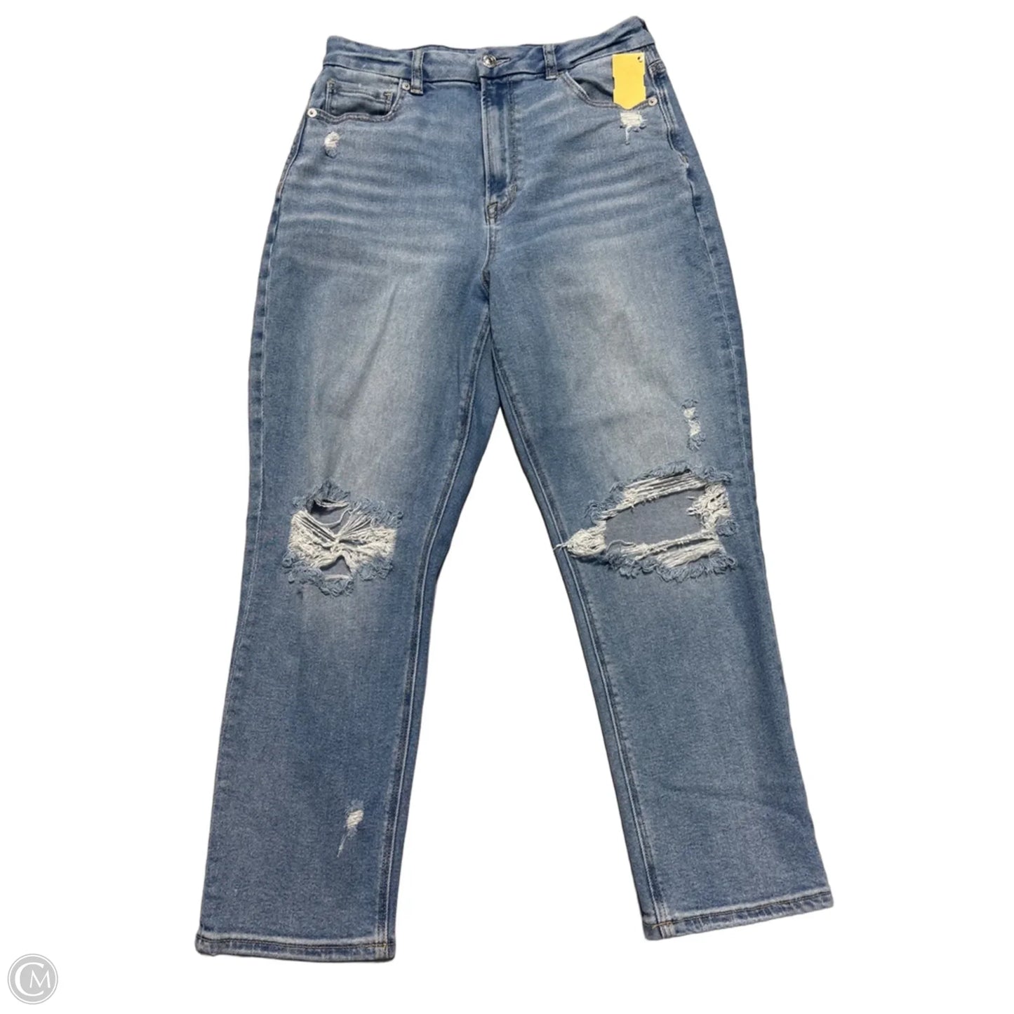 Jeans Skinny By American Eagle In Blue Denim, Size: 8