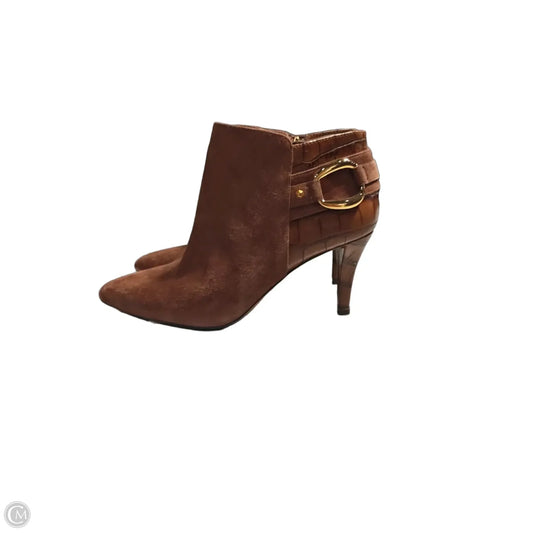 Boots Ankle Heels By Vince Camuto In Brown, Size: 6.5