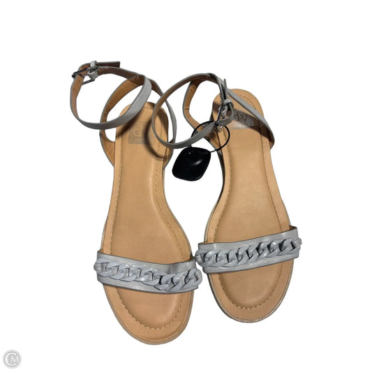 Sandals Flats By Dolce Vita In Silver, Size: 10