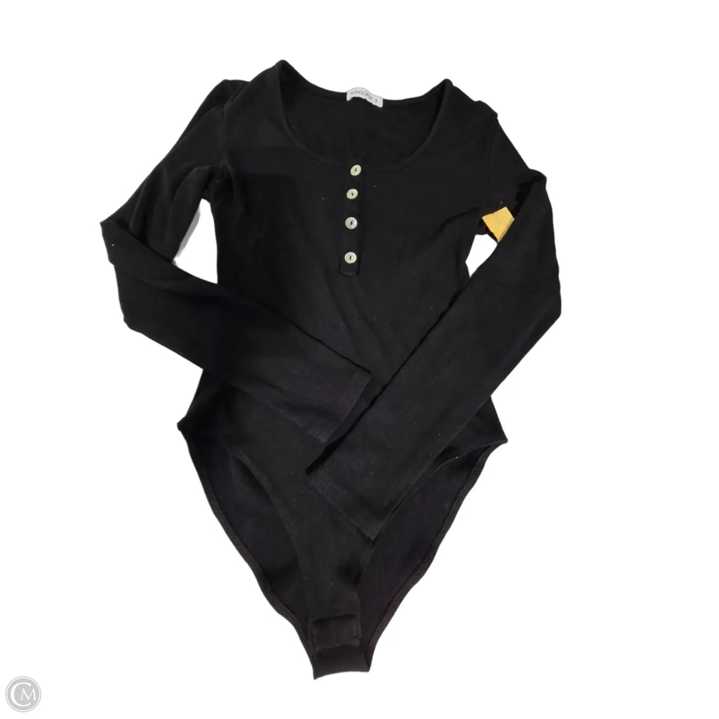 Top Long Sleeve By Mangopop In Black, Size: S